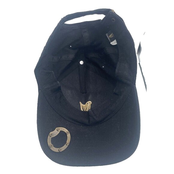 Guinness 1759 Black Baseball Cap Bottle Opener  Adjustable Strap Vintage - Picture 10 of 11
